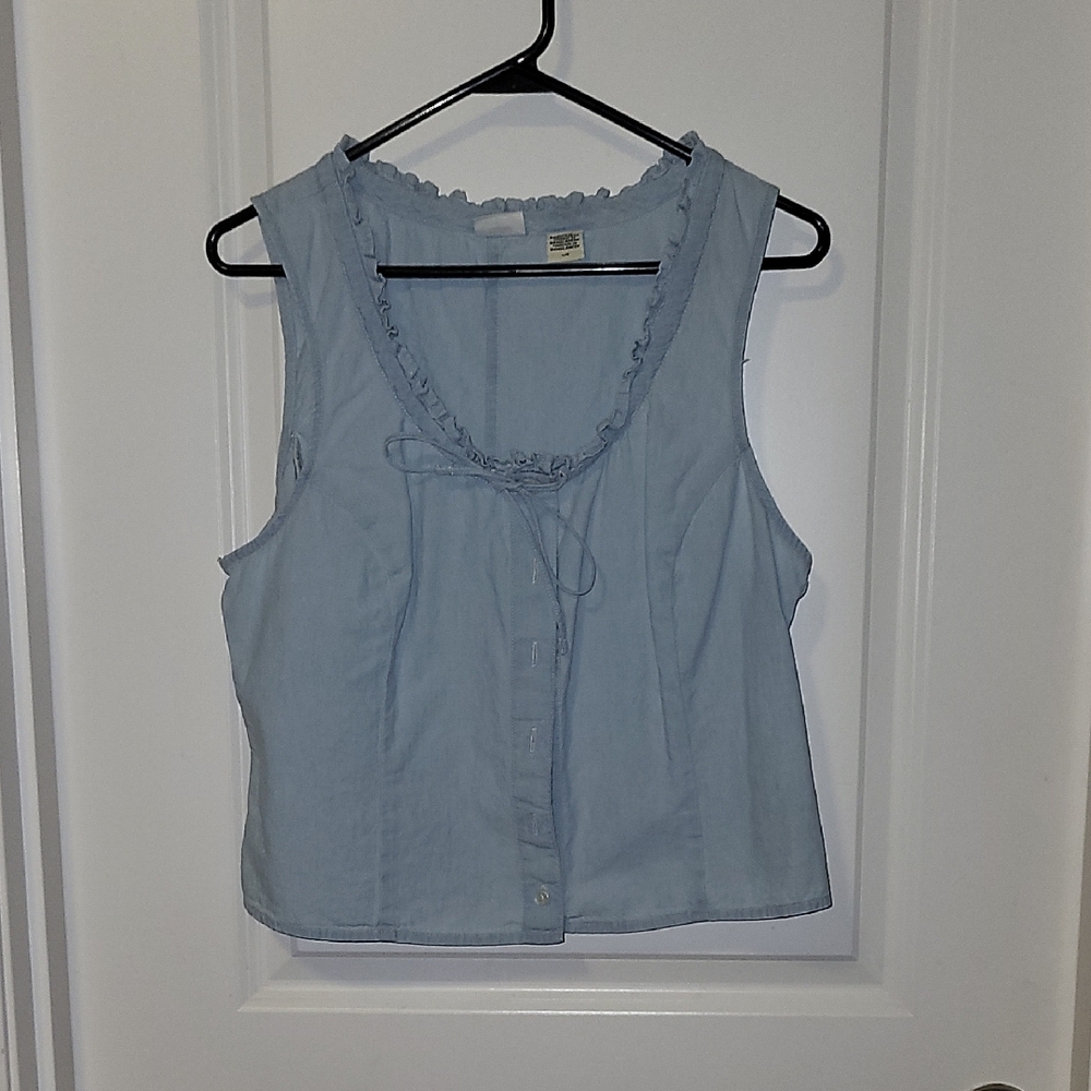 Levi's Light Blue Sleeveless Blouse